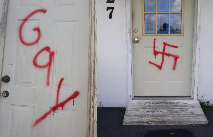 North Carolina church vandalised with homophobic graffiti and swastikas