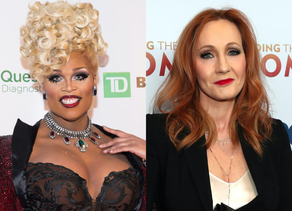 Peppermint (L) ripped into JK Rowling's views on trans people. (Noam Galai/WireImage/Taylor Hill/FilmMagic)