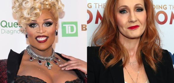 Peppermint (L) ripped into JK Rowling's views on trans people. (Noam Galai/WireImage/Taylor Hill/FilmMagic)