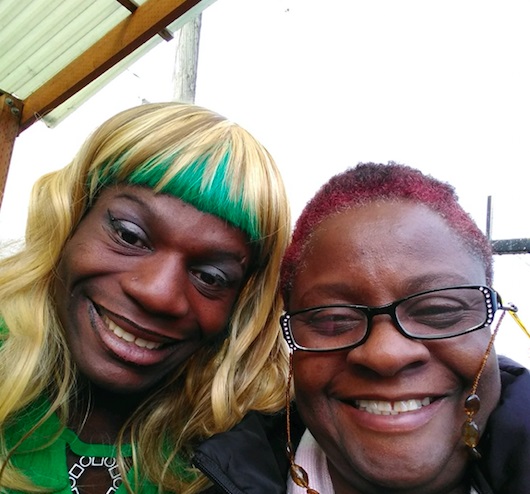 Tete Gulley, a trans woman who was found hanged in a park in Portland, with her mother Kenya Robinson
