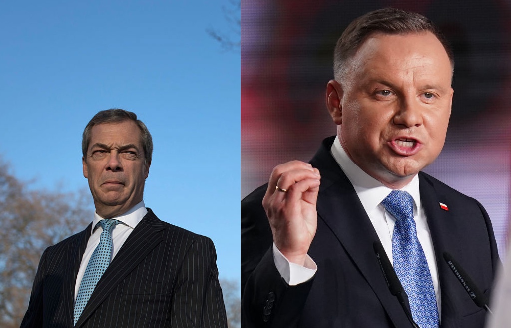 Nigel Farage has worst reaction to Andrzej Duda's re-election in Poland