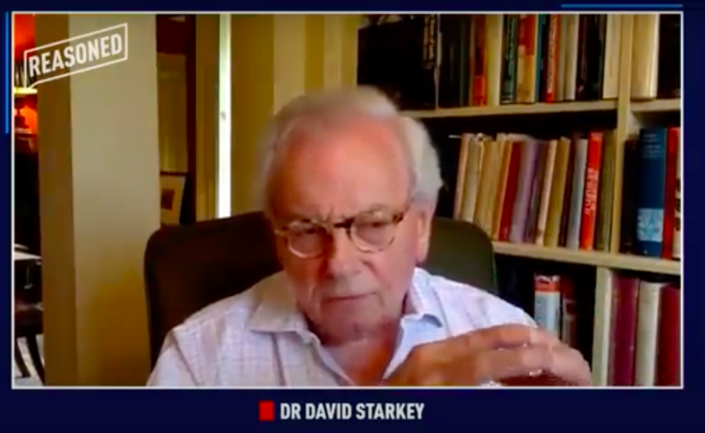 David Starkey. (Screen capture via YouTube)