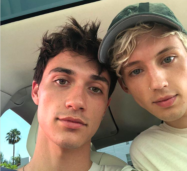 Troye Sivan (R) and Jacob Bixenman (L). (Instagram)