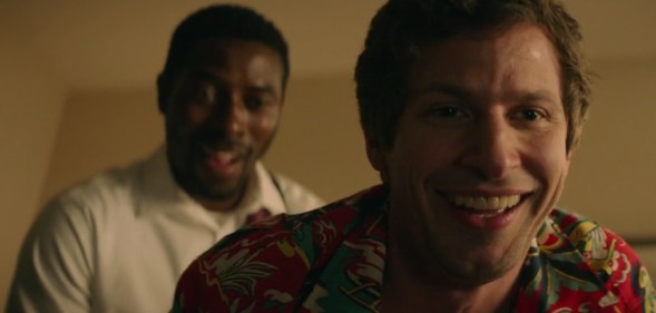 Andy Samberg's character in the film tries anal sex