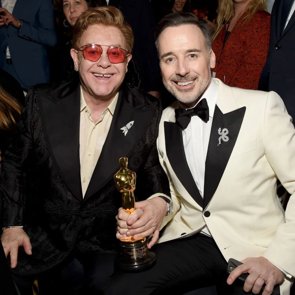 Elton John with his husband David Furnish