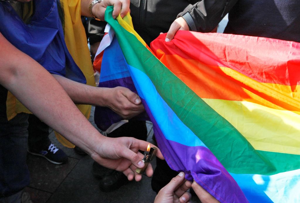Pride Flags Torn And Burned In Salt Lake City