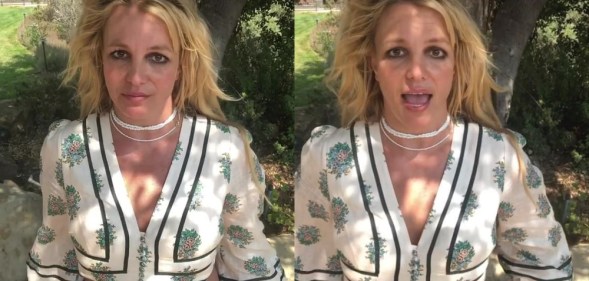 Britney Spears thanks fans for being supportive in a new instagram post. (Screen captures via Instagram)