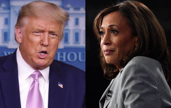 Donald Trump and Kamala Harris