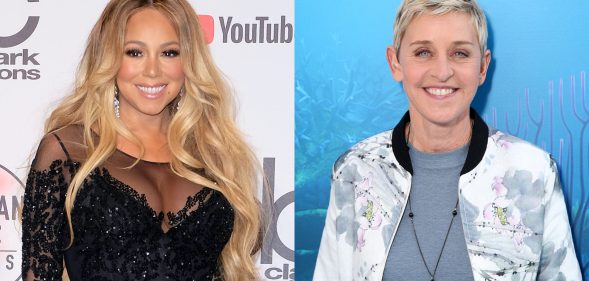 Mariah Carey (L) broke her silence in a recent interview about her time on The Ellen DeGeneres Show. (Getty)