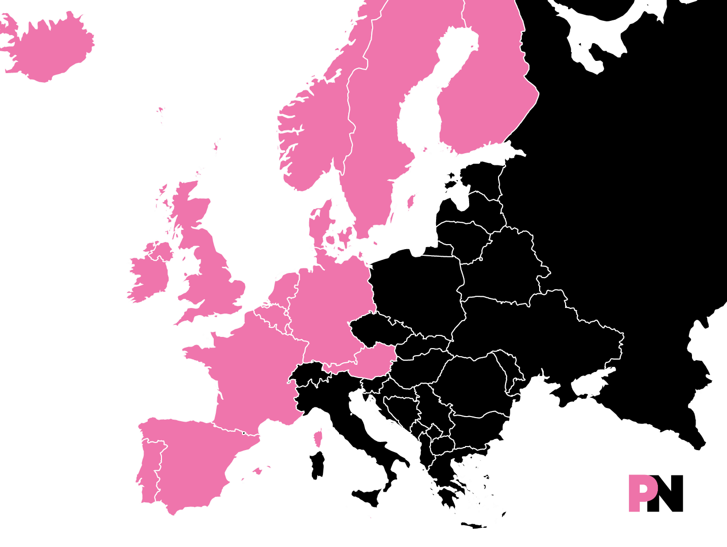 There is a stark divide in Europe on LGBT+ rights