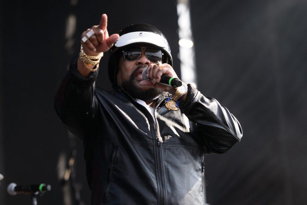 Victor Willis of Village People performs during Riot Fest at Douglas Park on September 15, 2019 in Chicago, Illinois.