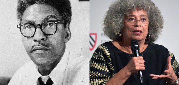 Bayard Rustin and Angela Davis