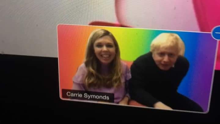 Carrie Symonds judged the lip-sync, with Boris Johnson making a guest appearance (LGBT+ Conservatives)
