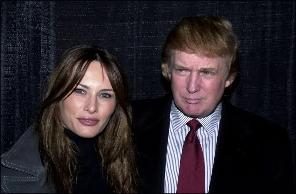Donald Trump and Melania Trump in 2000. (David LEFRANC/Gamma-Rapho via Getty Images)