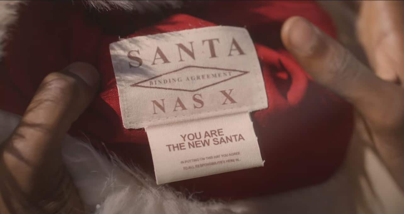 The Lil Nas X teaser trailer pays tribute to Santa Clause and Back to the Future