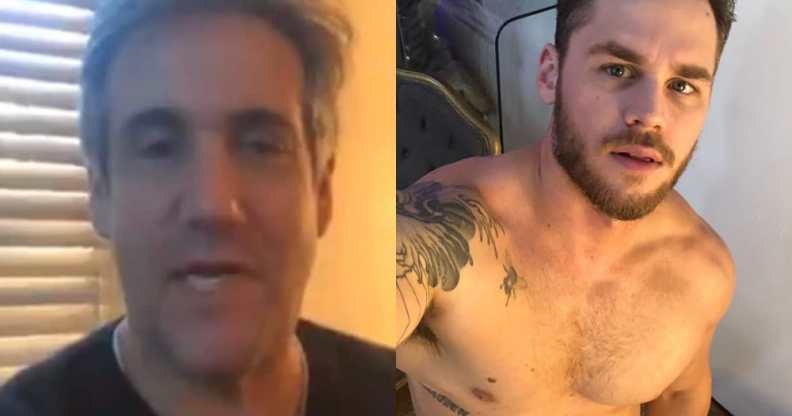 Man Camp Porn - Michael Cohen tricked into endorsing gay OnlyFans star Matthew Camp
