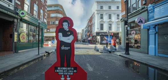 Switchboard has teamed up with street artist Pegasus to create an artwork promoting the helpline number over the holidays.