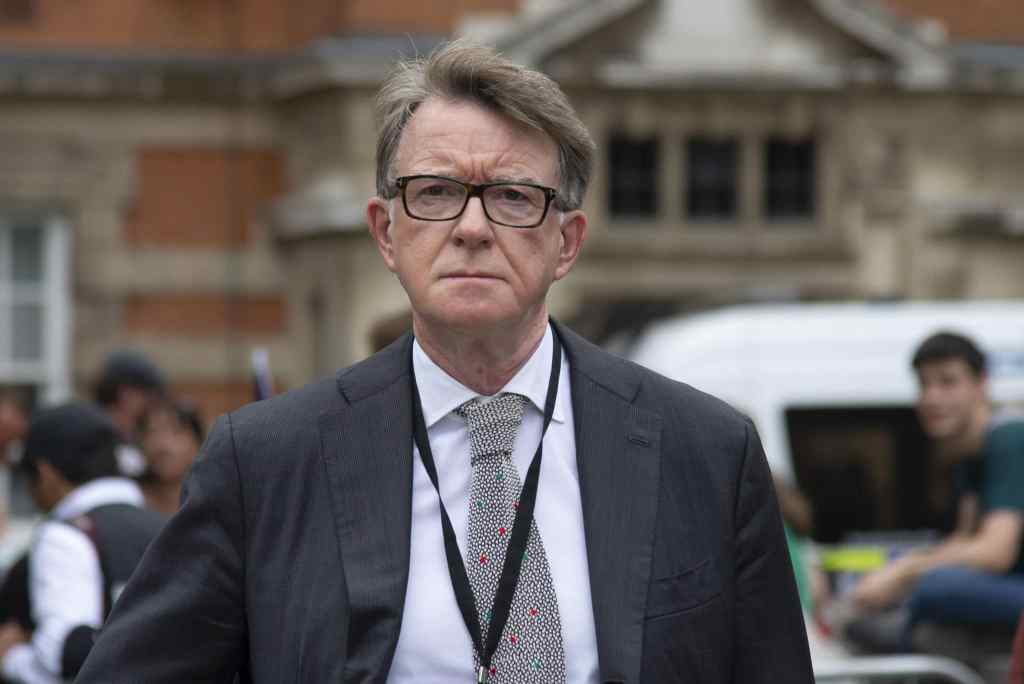 The influential Labour Party figure, Lord Peter Mandelson