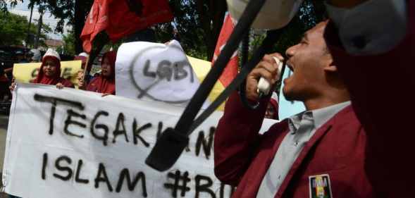 Indonesia LGBT protest