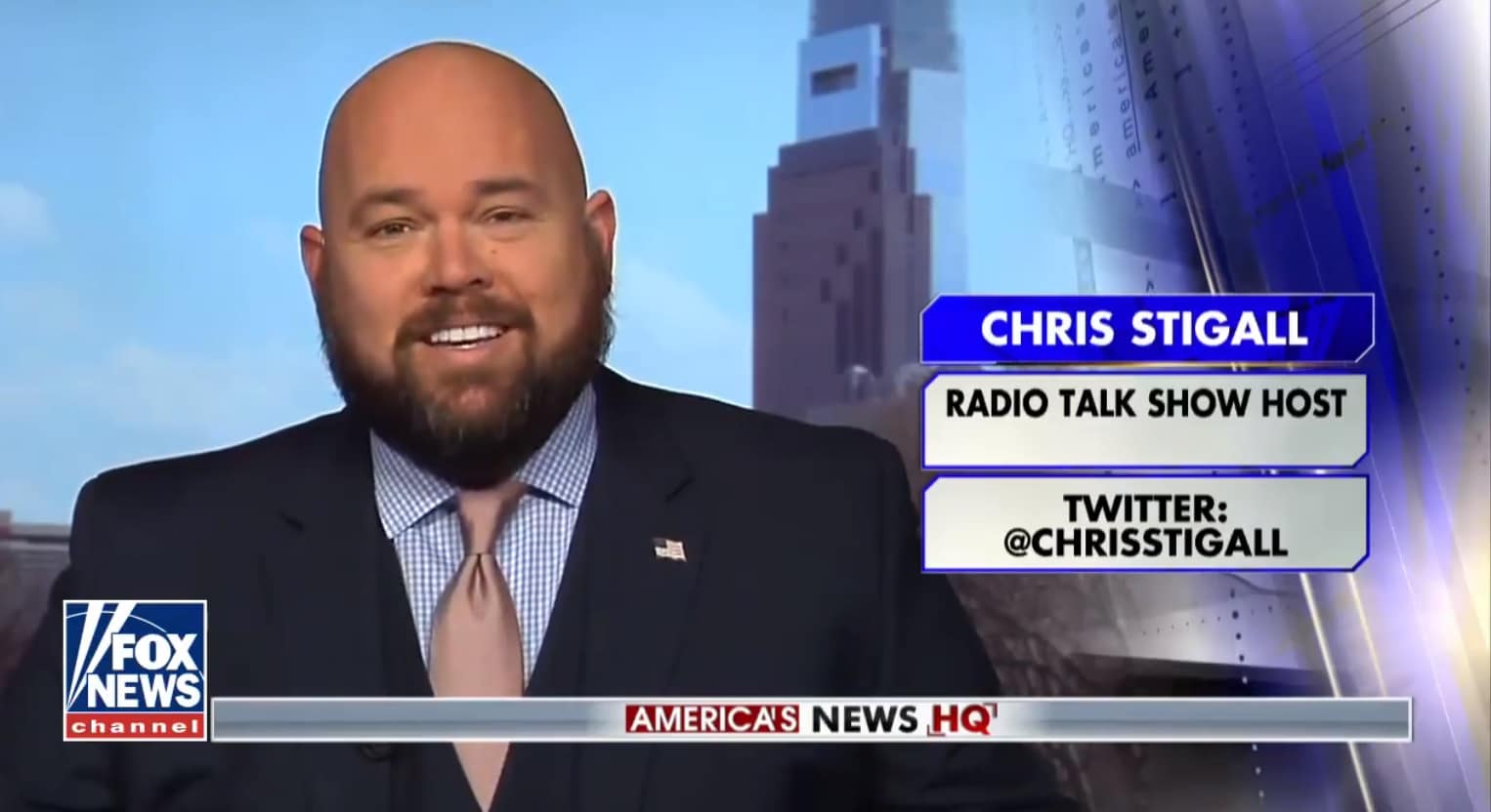 Conservative radio host Chris Stigall has appeared on Fox News before