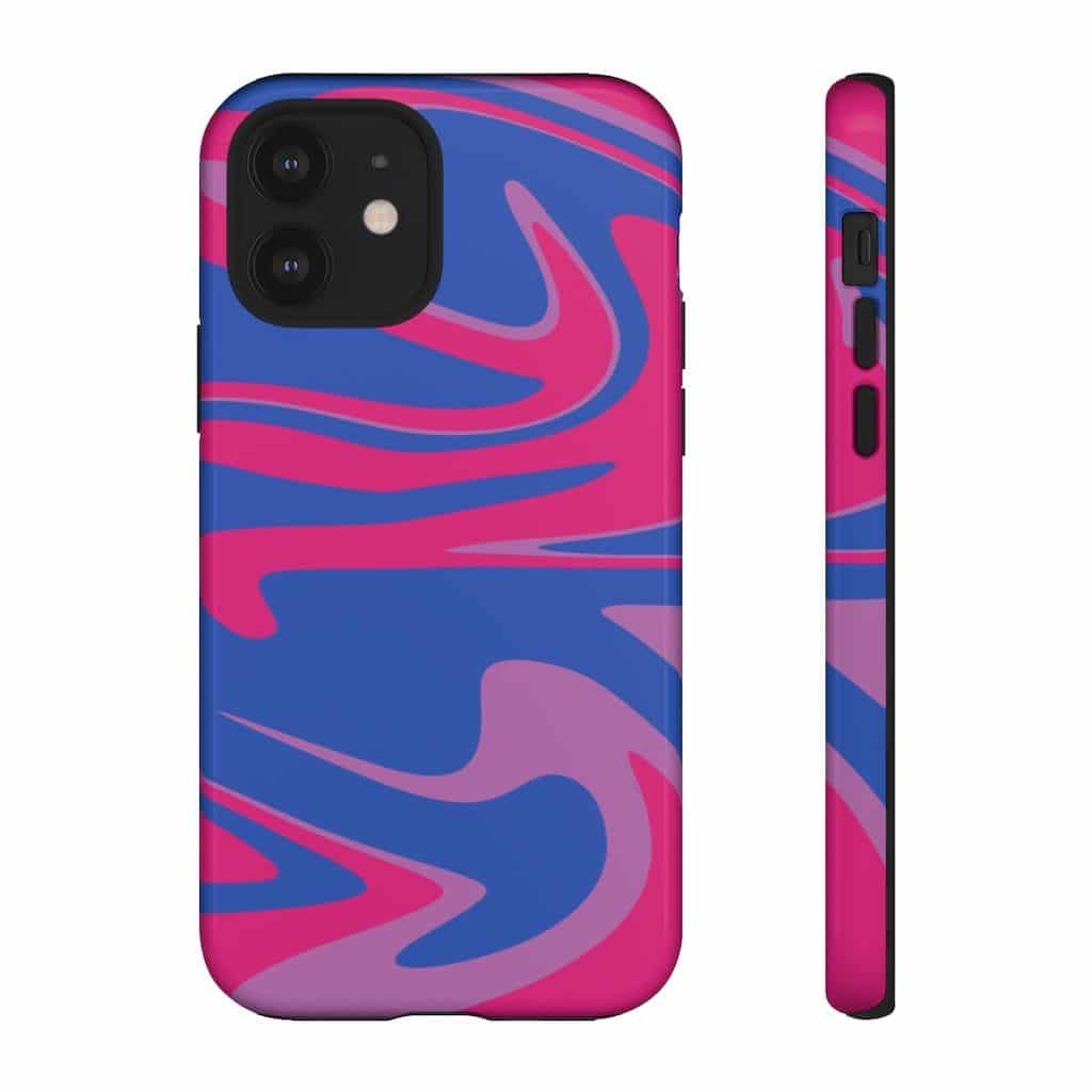 The Retro Bisexual Flag Phone Case For Apple & Samsung. (PinkNews)