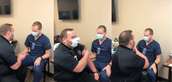 Man proposes to his nurse boyfriend while receiving COVID-19 vaccine