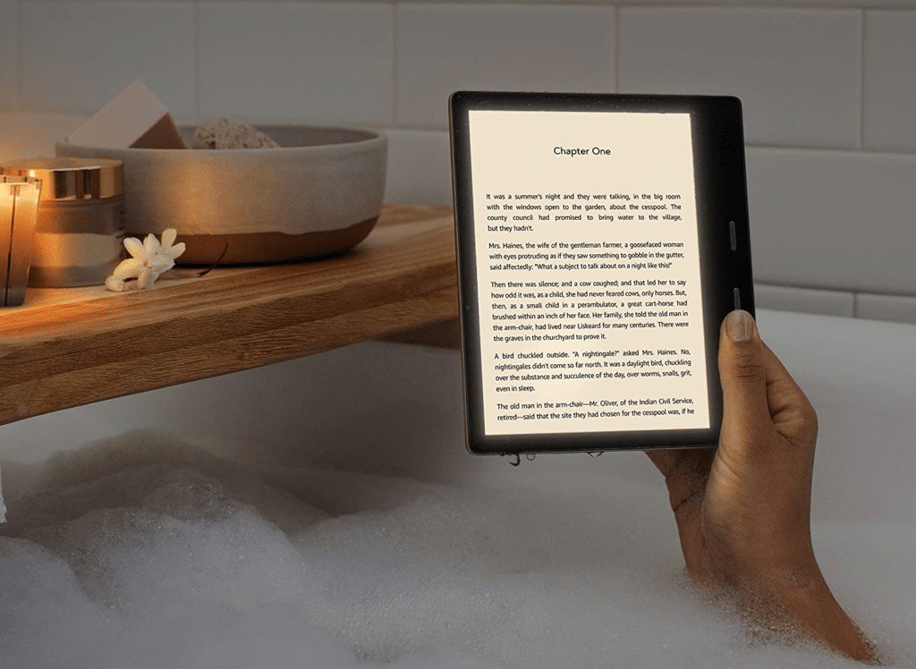 The Oasis Kindle comes with an adjustable warmth screen