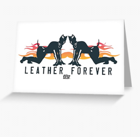 The Leather Forever Valentine's Day card