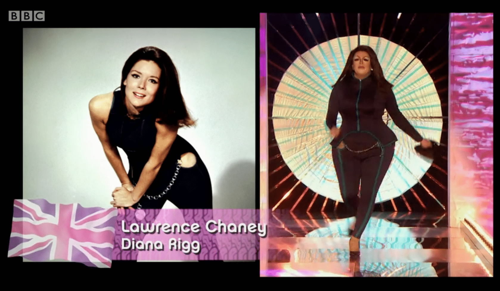 Lawrence Chaney as Diana Rigg, LGBT, drag race uk 