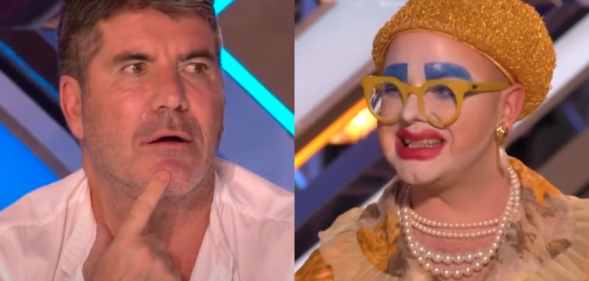 Simon Cowell and Ginny Lemon