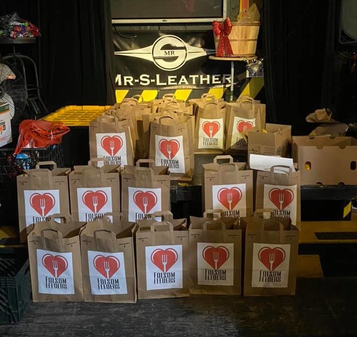 The pop-up food bank supplied support from leather venue Powerhouse Bar