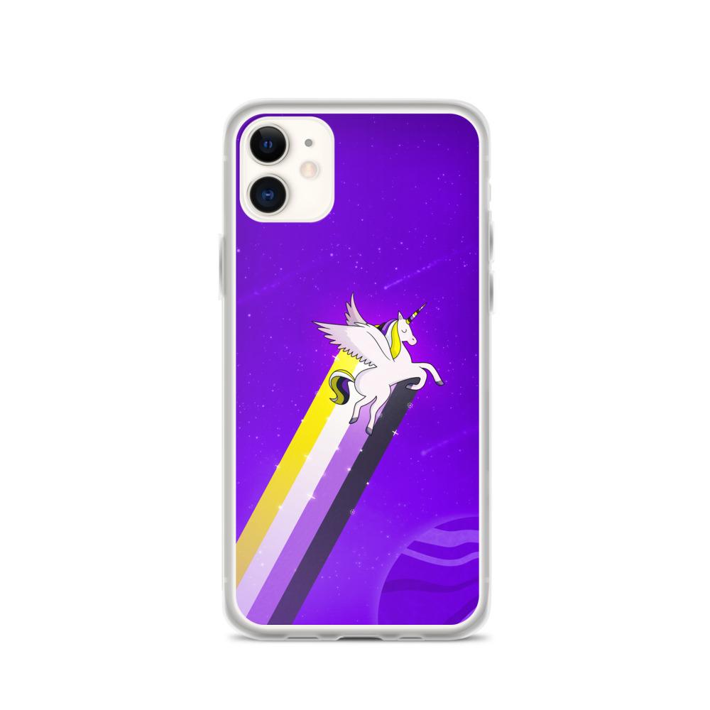 The Non-Binary Rainbow Unicorn Phone Case. (PinkNews)