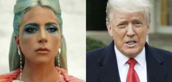 Lady Gaga and Donald Trump