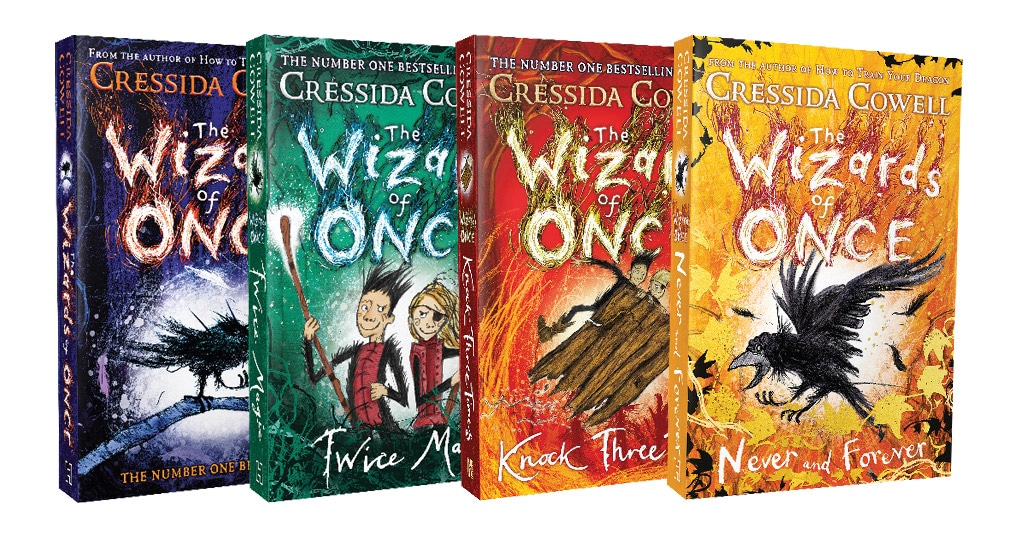 The Wizards of Once series is by Cressida Cowell