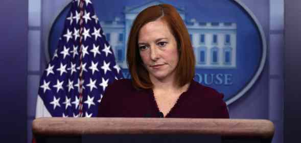 Joe Biden's press secretary Jen Psaki responded to claims LGBT+ rights will harm women.