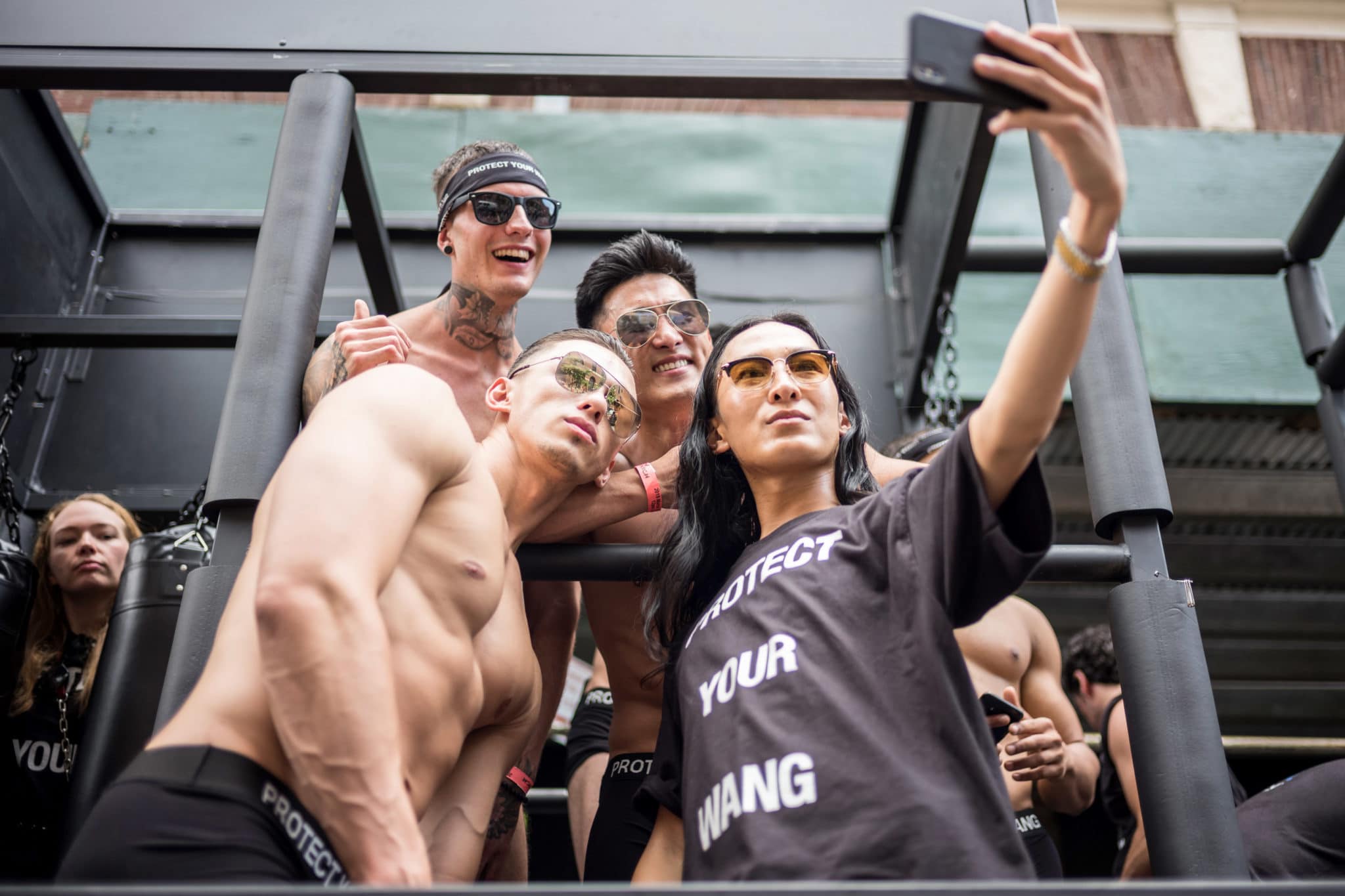 Alexander Wang attends the 2018 New York City Pride March 