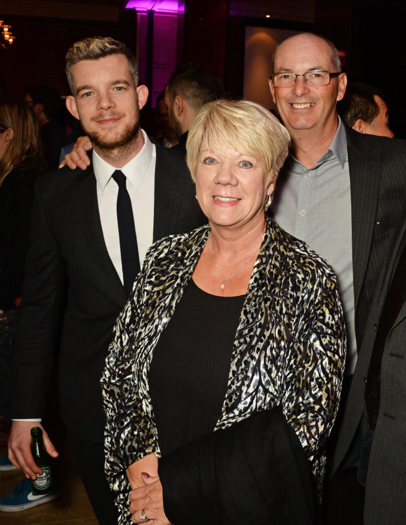 Russel Tovey with his parents
