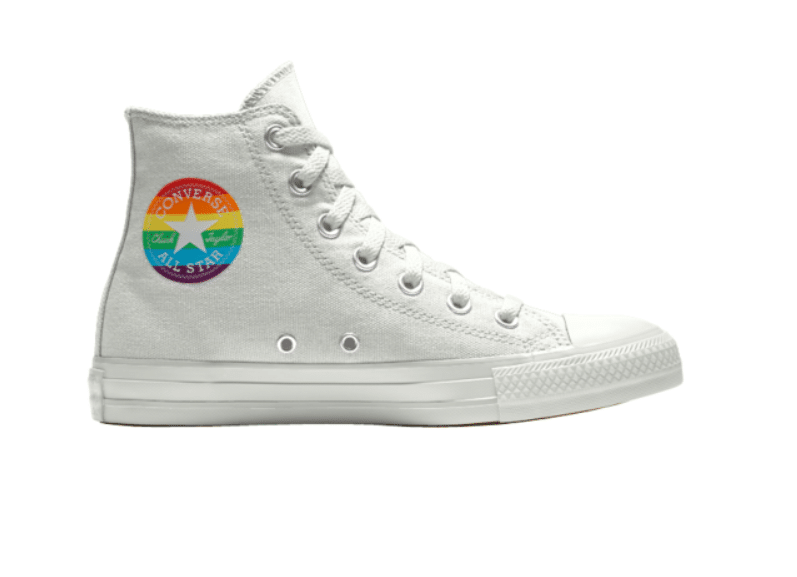 Converse has released a rainbow themed shoe for Valentine's Day. (Converse)