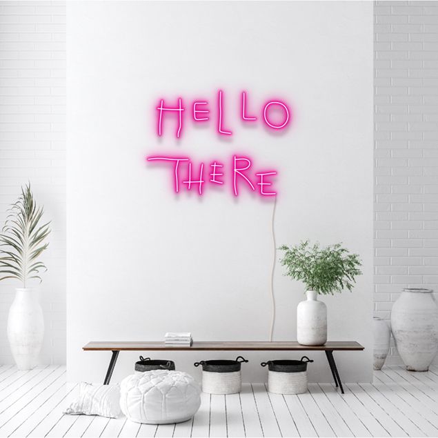 The Hello There/Hell Here neon sign inspired by Batman Returns. (CustomNeon)