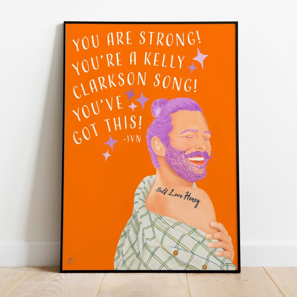 The Kelly Clarkson quote print. (HelenaAnneDesigns/Etsy)