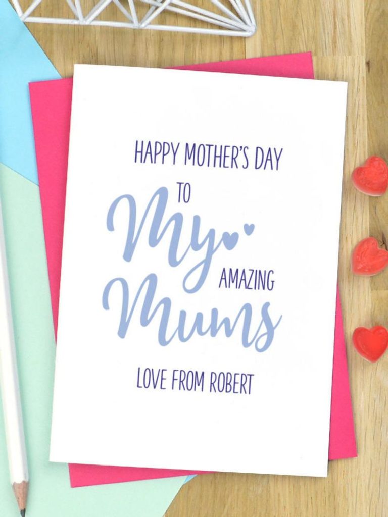 A personalised Mother's Day card. (Etsy/PinkandTurquoise)