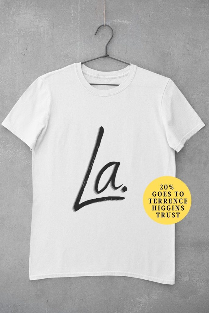 The "La." t-shirt. (ThirstyStore/Etsy)