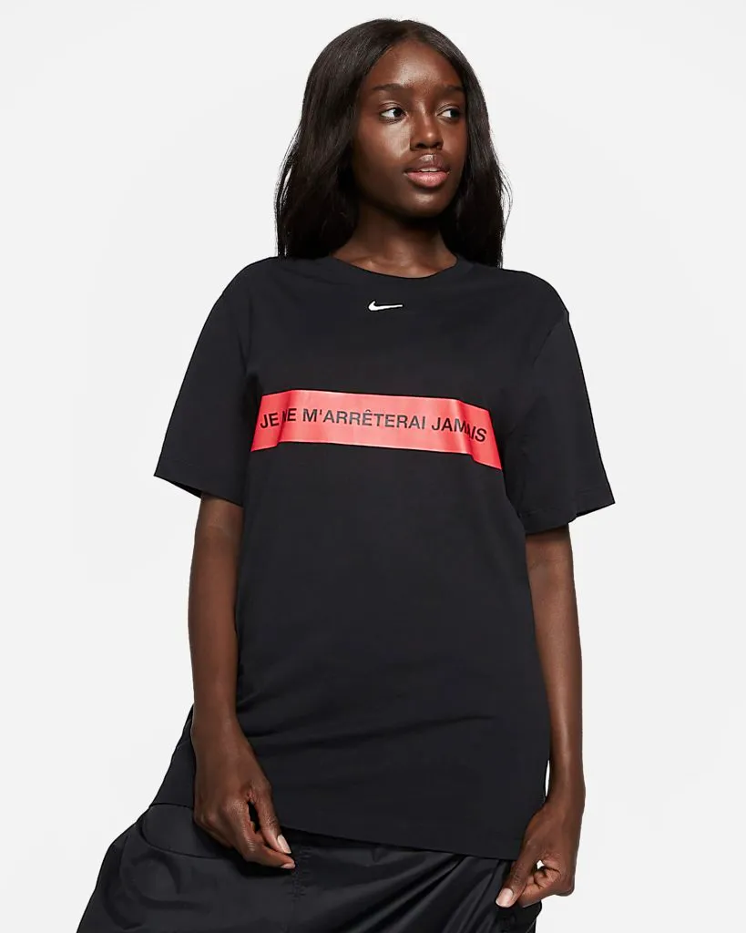 The 'I will never stop' t-shirt. (Nike)