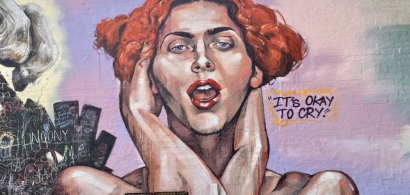 A mural of SOPHIE