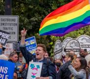 LGBT protestors Washington DC