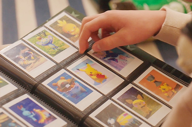 Gamers can collect and create a real Pokedex album with the Instax Mini Link printer. (Nintendo)