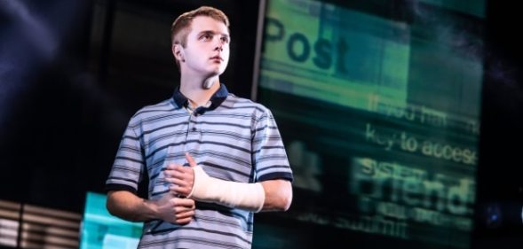 Sam Tutty plays the title role in Dear Evan Hansen on the West End. (Matthew Murphy)