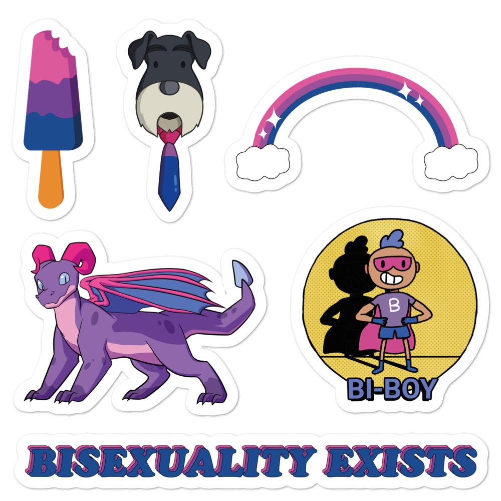 A bisexual sticker collection. (PinkNews shop)