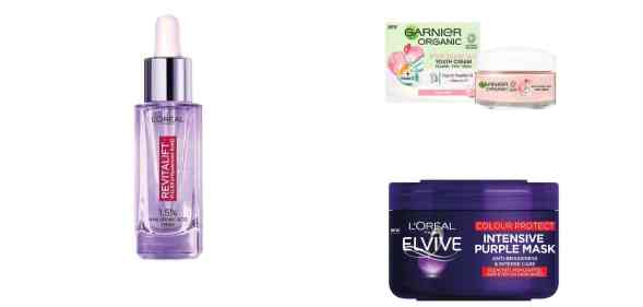 The Amazon sale features discounts on L'Oreal Paris and Garnier.