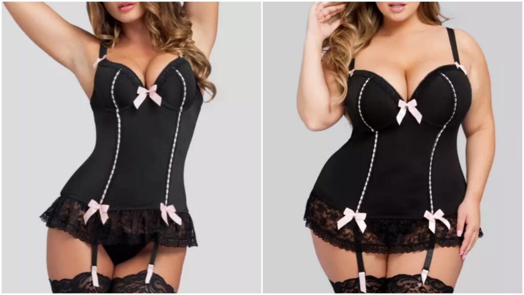 This basque set is selling fast in Lovehoney's latest sale. (Lovehoney)